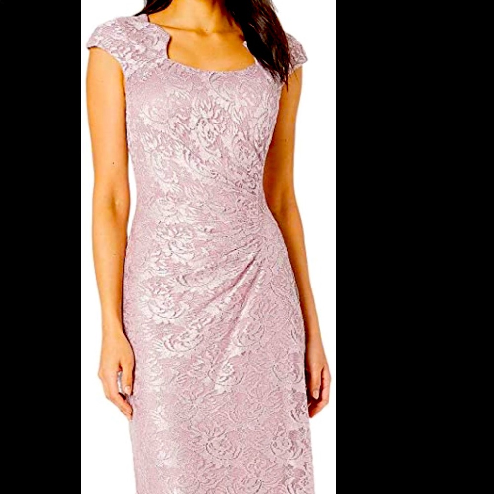 NWT Tahari lace sequin sheath gown